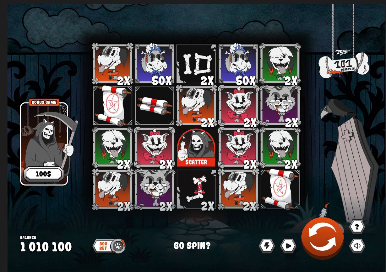 101 Dead Pets slot screenshot