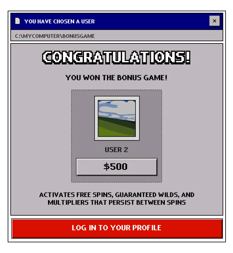 Only Girls bonus win screen