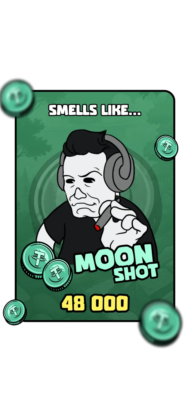 Выигрышный экран Moon Shot Smells Like Crypto