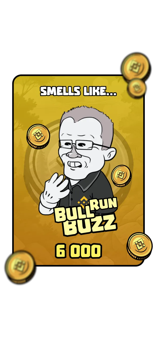 Выигрышный экран Bullrun Buzz Smells Like Crypto