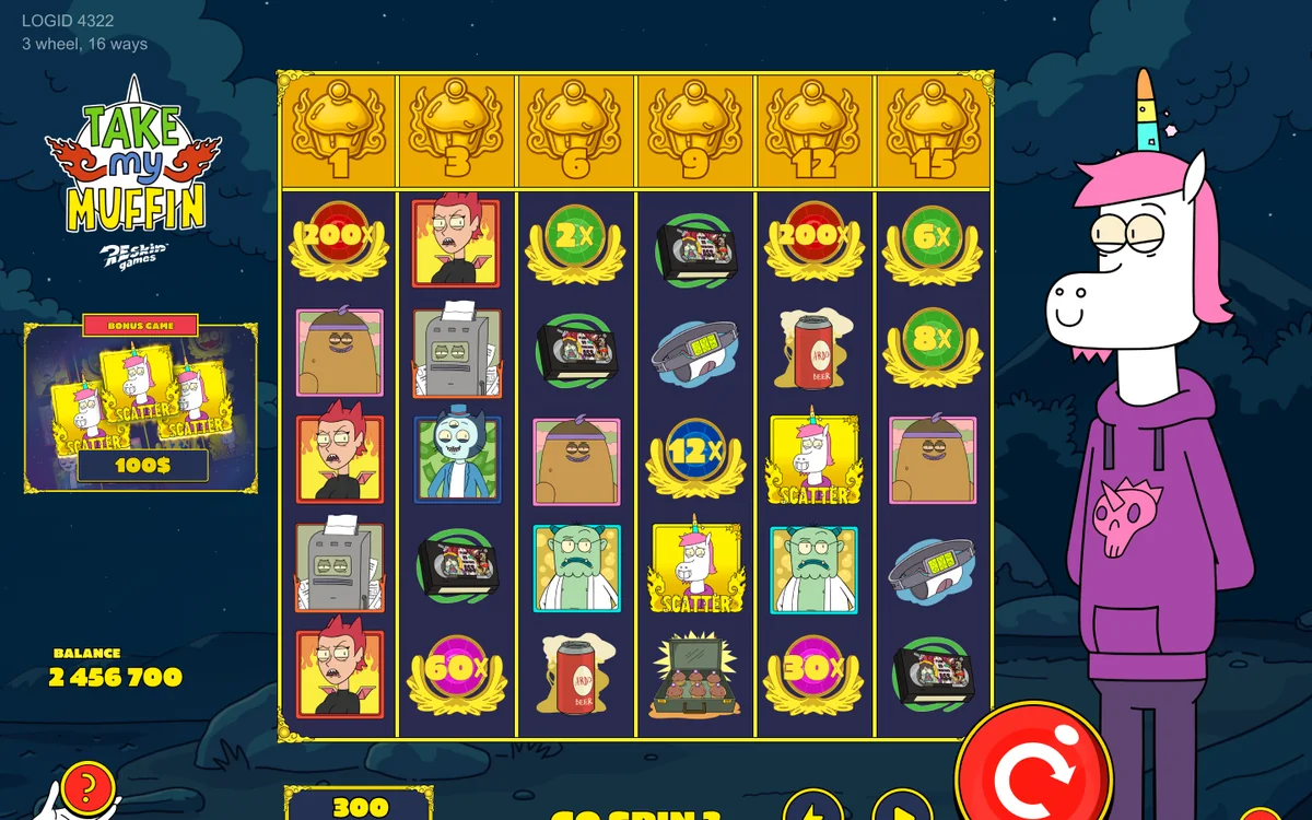 Take My Muffin licensed slot visual case cover