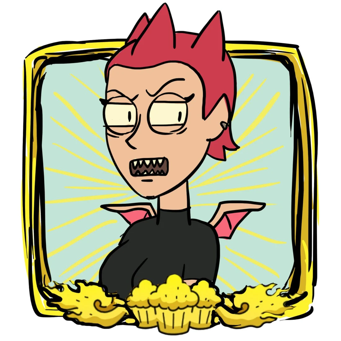 Take My Muffin early symbol sketch 01