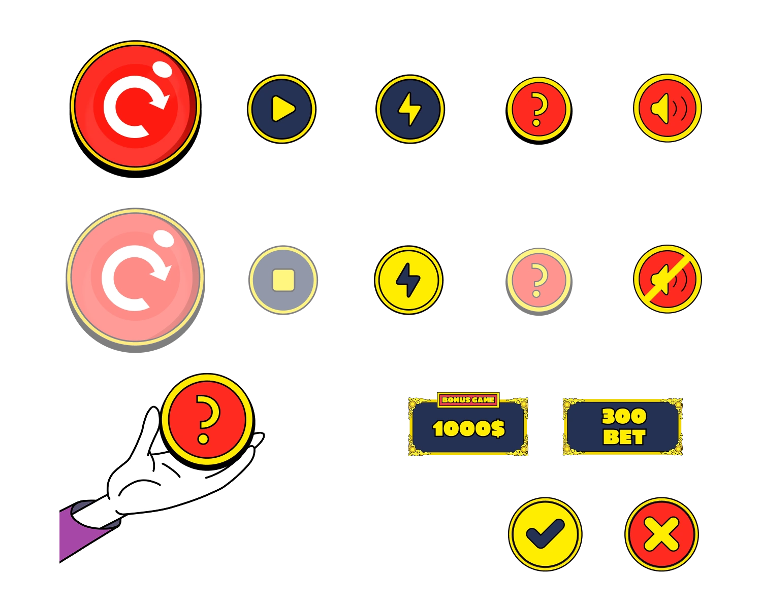 Take My Muffin UI elements
